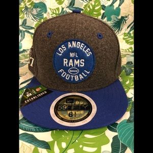 Los Angeles rams Home historic 100 years kids fitted hat sz 63/8